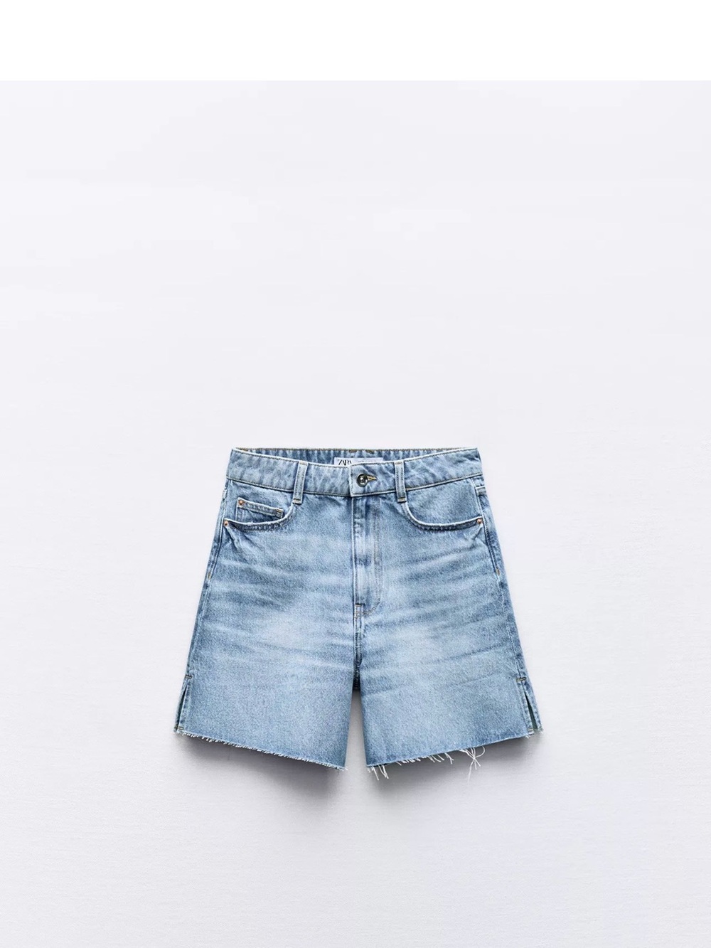 Z1975 HIGH-WAISTED SHORTS WITH OPENINGS